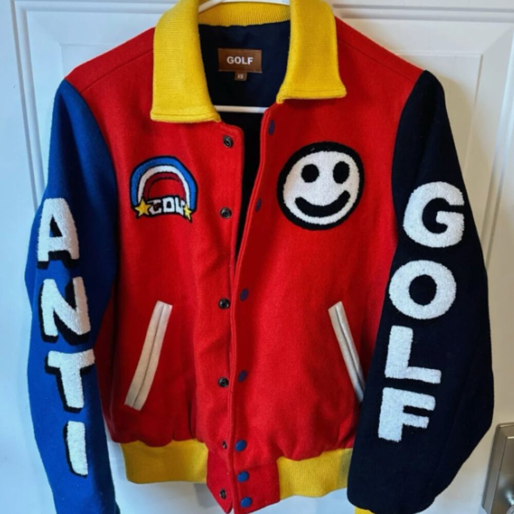 Golf Wang Anti-Golf Varsity Jacket - XS